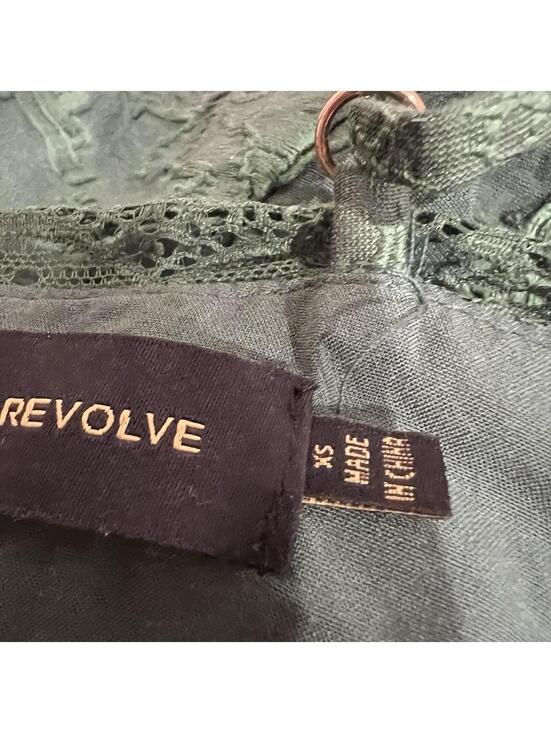 House of Harlow 1960 x REVOLVE Siena Jumpsuit Emerald Green Jacquard Lace XS - Picture 6 of 7